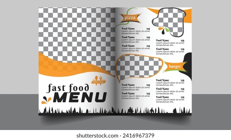 restaurant food menu template design 