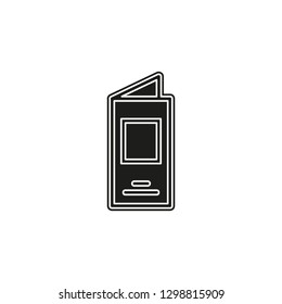 restaurant food menu, vector brochure template - lunch or dinner menu icon