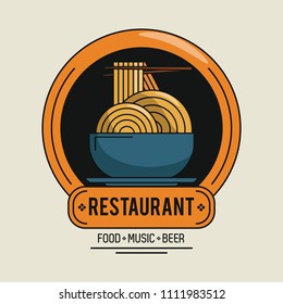 Restaurant food music and beer