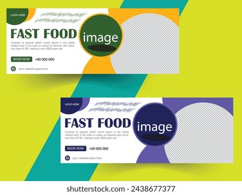 Restaurant Food Promotion Facebook Cover Design –