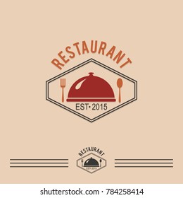 restaurant food retro vector logo