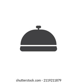 Restaurant food tray vector icon. filled flat sign for mobile concept and web design. Food platter glyph icon. Symbol, logo illustration. Vector graphics