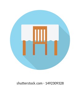 restaurant glyph flat vector icon