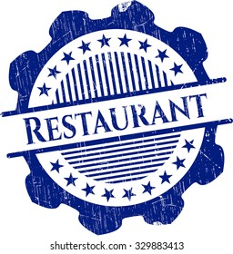 Restaurant grunge seal