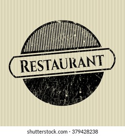 Restaurant grunge stamp