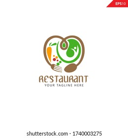 Restaurant and Home kitchen logo vector.