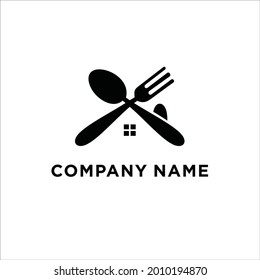 Restaurant Home Logo Design Inspiration Stock Vector