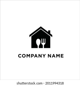 Restaurant Home Logo Design Inspiration Stock Vector