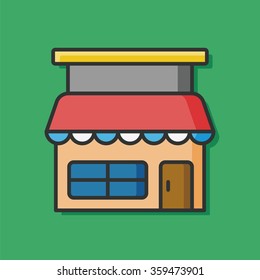 restaurant house vector icon