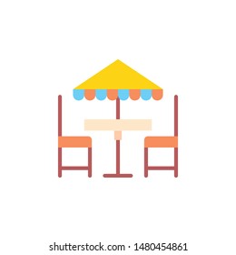 Restaurant icon Cafe collection in flat style illustration.