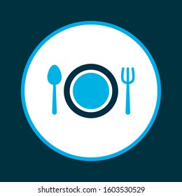 Restaurant icon colored symbol. Premium quality isolated cafe element in trendy style.