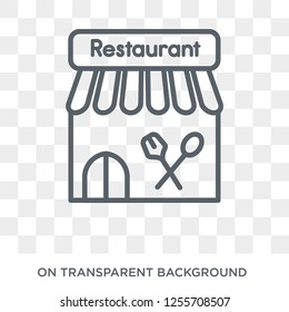 Restaurant icon. Restaurant design concept from Restaurant collection. Simple element vector illustration on transparent background.