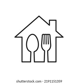 Restaurant icon design isolated on white background. Vector illustration