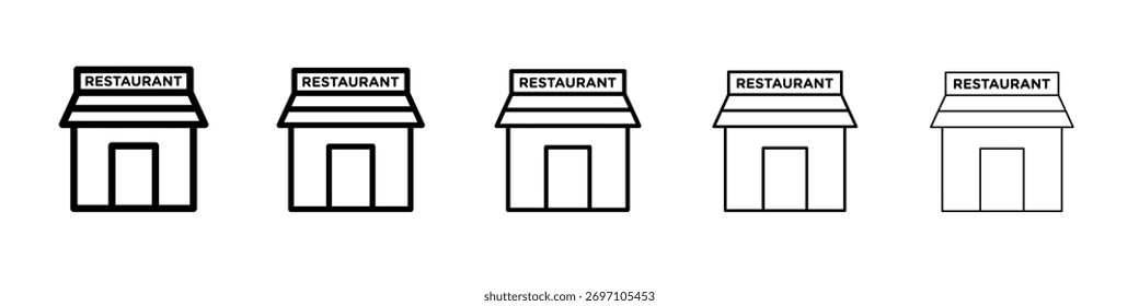 Restaurant icon design, logo, app, UI. Vector illustration, EPS