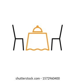 restaurant icon design template trendy