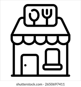 Restaurant Icon Element For Design