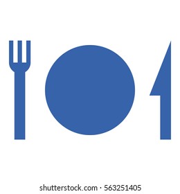Restaurant icon - Flat design, glyph style icon - Colored
