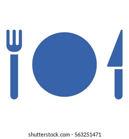 Restaurant icon - Flat design, glyph style icon - Colored