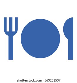 Restaurant icon - Flat design, glyph style icon - Colored