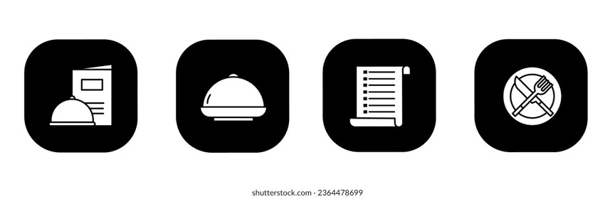 Restaurant icon in flat. A restaurant design. Stock vector.