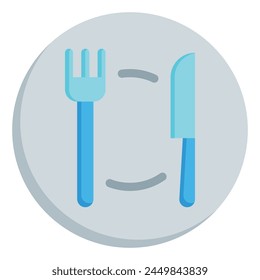 restaurant icon flat style, suitable for web and mobile app.