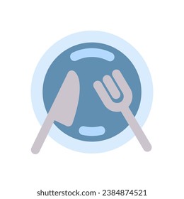 restaurant icon flat style vector