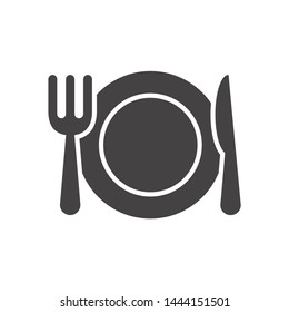 Restaurant icon in flat style.Vector illustration.