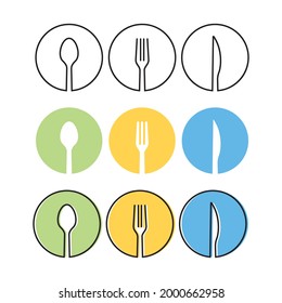 icono de restaurante   plantilla de logotipo de café alimentario