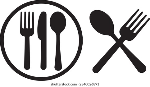 Restaurant icon | Fork and Knife | Eating Area