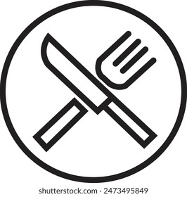 Restaurant Icon For Graphic Design Work