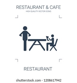 restaurant icon. high quality filled restaurant icon on white background. from restaurant cafe collection flat trendy vector restaurant symbol. use for web and mobile