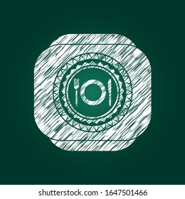 Restaurantsymbol in der Tafelform