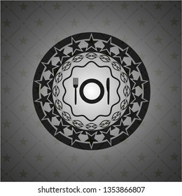 restaurant icon inside retro style black emblem