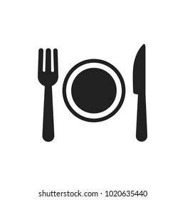 Restaurant icon isolated on white background. Cutlery symbol modern, simple, vector, icon for website design, mobile app, ui. Vector Illustration