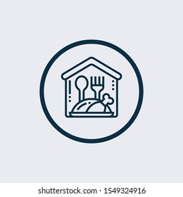 restaurant icon isolated on white background from restaurant collection. restaurant icon trendy and modern restaurant symbol for logo, web, app