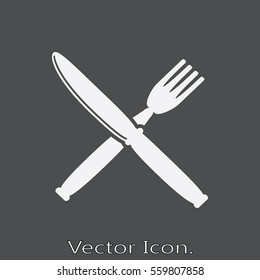 Restaurant icon isolated sign symbol and flat style for app, web and digital design. Vector illustration.