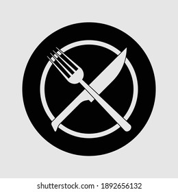 restaurant icon isolated vector illustration