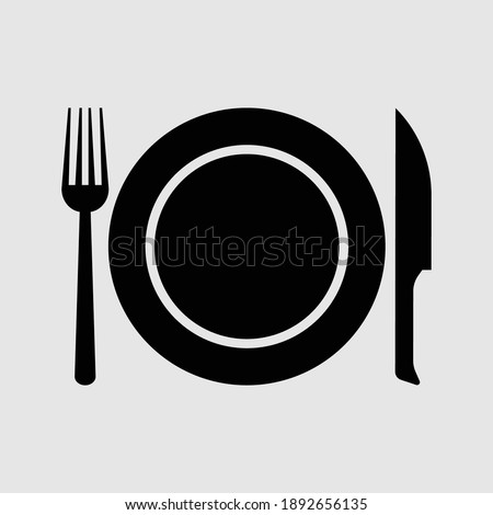 restaurant icon isolated vector illustration