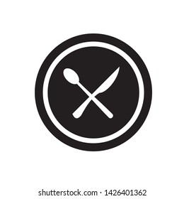 Restaurant icon, Knife and spoon icon