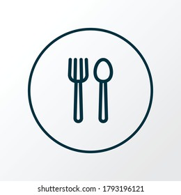 Restaurant icon line symbol. Premium quality isolated cafe element in trendy style.