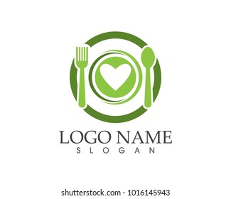 Diseño del logotipo del icono del restaurante 