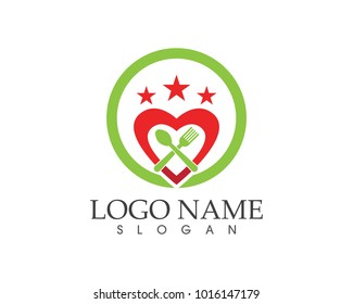 Restaurant icon logo design