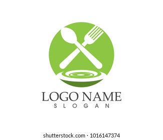 Restaurant icon logo design 