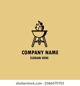 Restaurant icon logo design ai