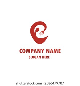 Restaurant icon logo design ai