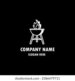 Restaurant icon logo design ai