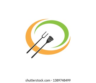 Restaurant icon logo design vector