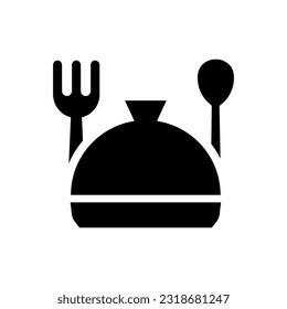 Restaurant-Symbol, Logo einzeln auf weißem Hintergrund