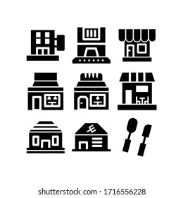 restaurant icon or logo isolated sign symbol vector illustration - Collection of high quality black style vector icons
