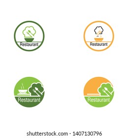 Restaurant icon logo vector illustration
